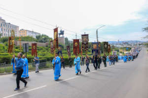 Впервые состоялся Одигитриевский Крестный ход в Улан-Удэ