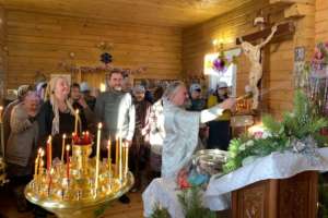 На приходах сел Кяхтинского благочиния был отмечен праздник Крещения Господня