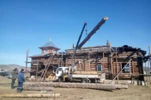 Восстановительные работы в Никольском храме с. Цаган-Усун продолжаются