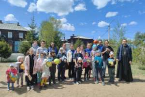 Детский праздник состоялся в воскресной школе при Одигитриевском соборе
