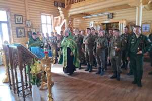 Военные священники совершили молебен в тыловых войсках святому преподобному Иосифу Волоцкому