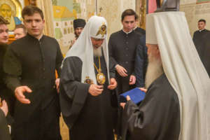 Митрополит Иосиф поздравил Святейшего Патриарха Кирилла с днем тезоименитства