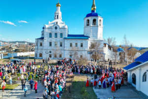Впервые Пасхальный концерт прошел на территории Одигитриевского собора